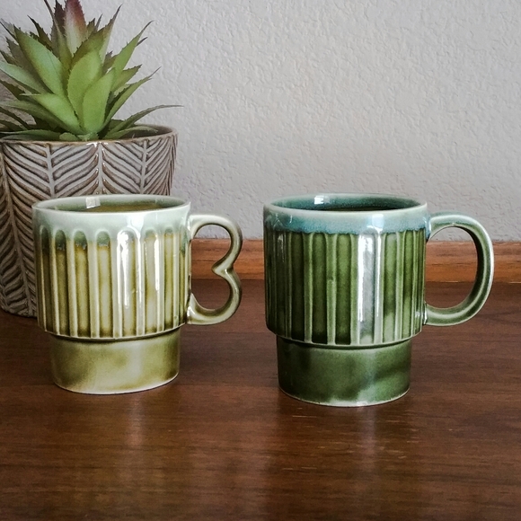 Vintage MCM Japan Stoneware Mugs